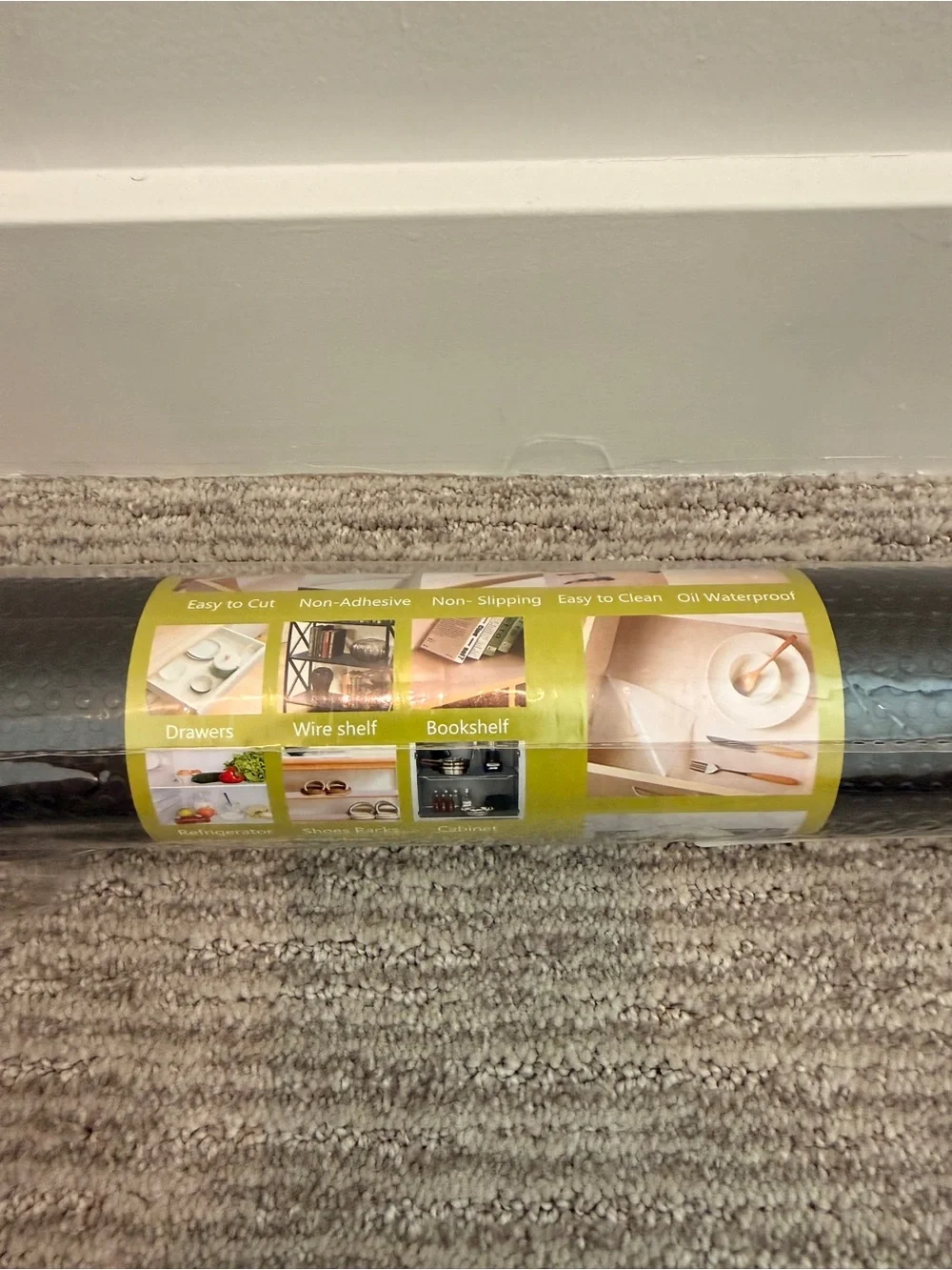 Black Non-Slip Shelf Liner Roll